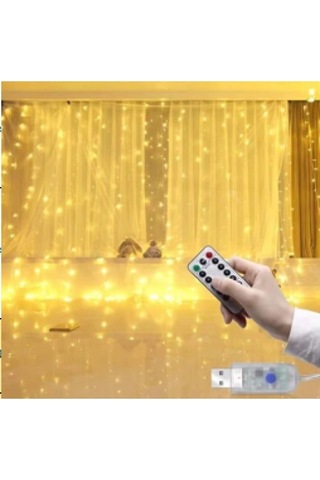 Peri Perde Led 3 3m 300 Led Çok Renkli