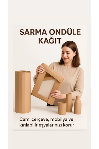 Oluklu Karton Mukavva Ondüle Karton Mukavva Zemin Koruma Ambalaj Kartonu 80cmx50mt
