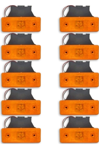 (10 ADET) SİDE MARKER LED LAMBA SARI 12V-24V