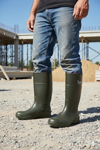 Techno Boots Poliüretan Soğuğa Dayanıklı Kısa Yeşil Çizme Yeşil