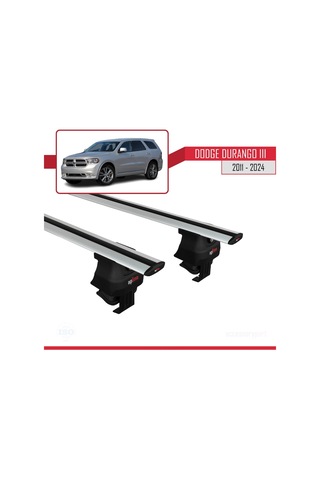Dodge Durango Iıı 2011 Ve Sonrası İle Uyumlu Ace-4 Ara Atkı Tavan Barı Gri
