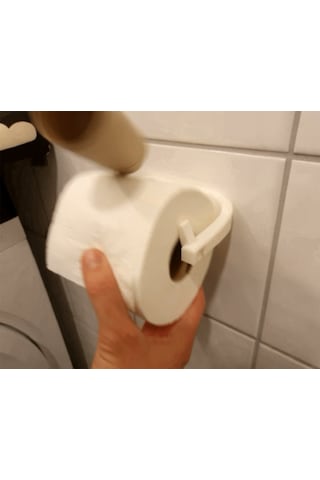 Tuvalet Kağıdı Askısı Pratik Beyaz