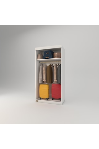 Kenzlife Gardırop Sürgülü Kapaklı Kapılı Karanfil090 Byz Gardolap Dolap