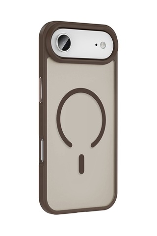 Apple Uyumlu iPhone 17 Air Kılıf M-safe Şarj Özellikli Mat Arka Yüzey Zore Sio Kapak Gri