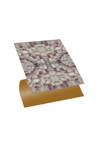 Tink KENDİNDEN YAPIŞKANLI BORDO TAŞ DESENLİ PVC KARO 30X30 CM