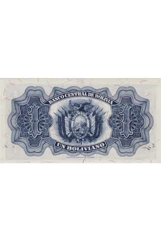 Bolivya 1 Boliviano 1928 1952 Çil.