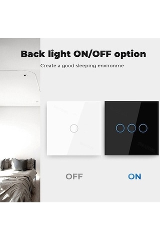 Fastbuy Tuya Zigbee Zero Firewire Dokunmatik Anahtar, 3 Grup, Siyah, Işık Ve Ses Kontrolü El Kitabı