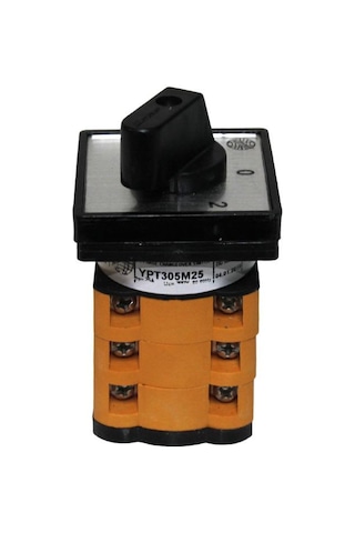OPAŞ 3X25A 1-0-2 Mini Tip Kutup Değiştirici Şalter