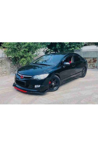 Civic Fd6 Lip 4 Parça Kırmızı / Tampon Eki
