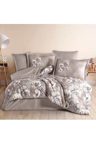 Hobby Çift Kişilik Poplin Nevresim Larmina Toprak Çok Renkli