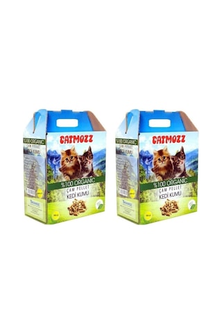 Catmozz Doğal Organik Çam Peleti Kedi Kumu 2 x 10 L
