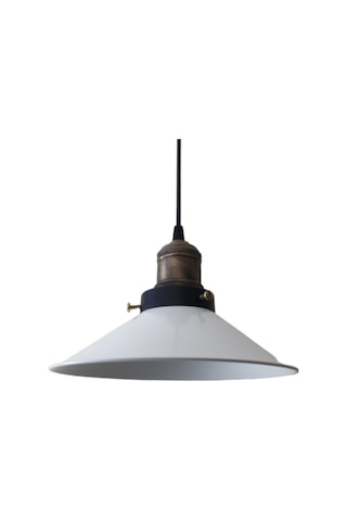 Retro Beyaz Metal Sarkıt Avize 23 Cm (536637847)