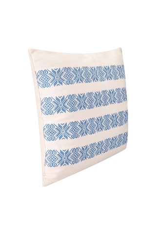 Porland Chantilly Mavi Dokuma Pamuk Yastık 50x50cm Sku: Smg8690010243058