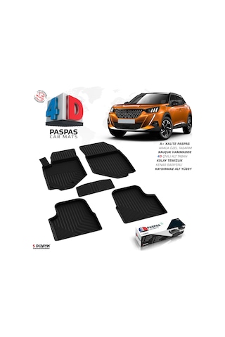 Peugeot 2008 4d Havuzlu Paspas 2019-2023 A+kalite