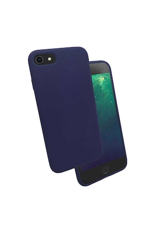Apple Uyumlu iPhone 7 Kılıf Zore Silk Kadife Iç Yüzey Silikon Kılıf