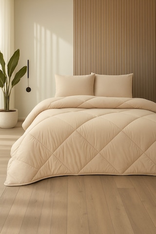 Formeya Bej Soft Silikon Yorgan Çift Kişilik 195 215 Bej