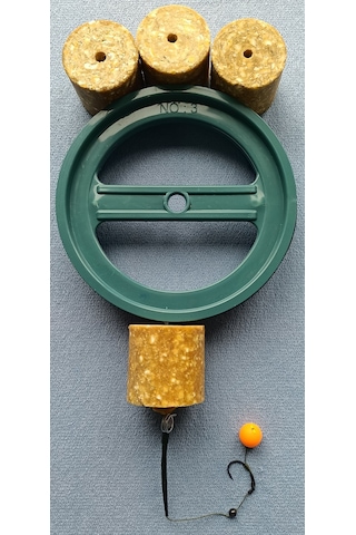 Kasnaklı 4 Adet Küspe Sazan Rig Takımı 14 Mm Turuncu Pop Up