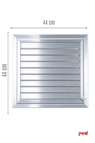 Alüminyum Banyo Wc Havalandırma Menfezi 44x44 Eloksallı Seri