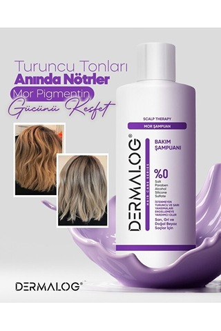 DERMALOG Silver Mor Şampuan 500 ML