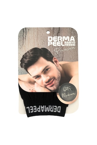 Dermapeel Premium Erkek Banyo Kesesi Siyah
