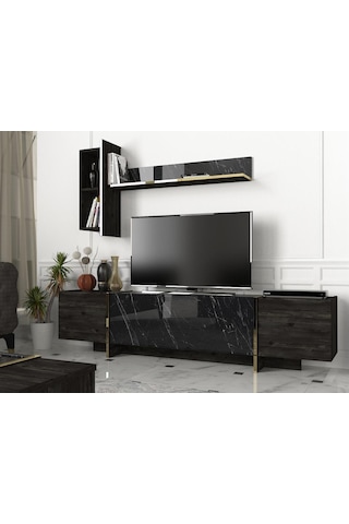 Dekorister Exclusive Veyron Tv Ünitesi Rebab-Mermer