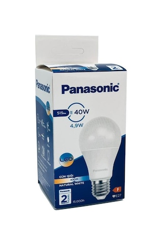 Panasonic 4,9w 40w Küçük Led Ampul 4000k - Gün Işığı E27 Avize Lambası