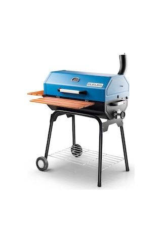 Guruss Cg-075 Kömürlü Barbekü Mangal Tam Set Mavi Model:grs04