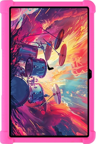 Lenovo Xiaoxin Pad Studio 11,5 İnç/tab Plus Silikon Kılıf Ve Destek Standı Sağlam Koruyucu Kapak - Gül Tablet Kılıfı