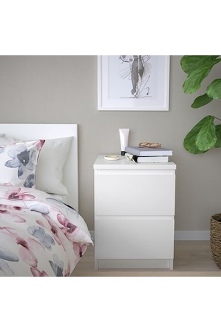 Ikea Malm Komodin, Beyaz, 40x55 Cm