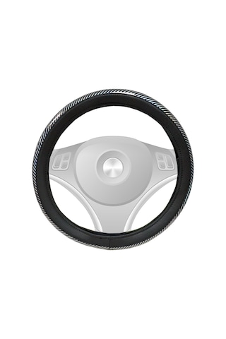 Nyf Fx-004 Geçmeli Direksiyon Kılıfı Çember Parlak Karbon Beyaz 38 Cm