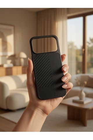 İphone 17/18 Promax Ortak Uyumlu Karbon Fiber Desenli Darbeye Dayanıklı Kılıf Çok Renkli4