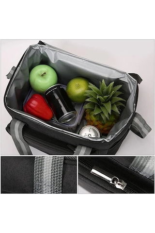 Suofeng 15l Gri Oxford Kumaş Isı Saklama Çanta - Uzun Süreli Soğuk/ısı Saklama, Sıcaklık Koruma, Outdoor Piknik Çantası Çok Renkli