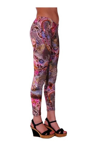 Redhotbest Paisley Pattern Fashion Tight - Şal Desenli Tayt