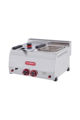 Işıkgaz Silverinox Endüstriyel Çiftli 5+5 Litre Doğalgazlı Fritöz Slvr-2703