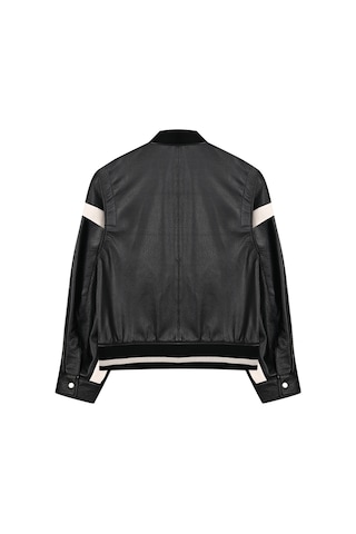 Dericlub Wm208 Gerçek Deri Erkek Mont Siyah Siyah