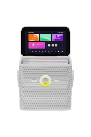 Ikarao Partybox Shell S3 80w Karaoke Bluetooth Hoparlör Seti, 7.1" Dahili Tablet, 2 Kablosuz Mikrofo