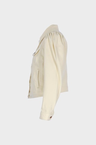 Kadın Ekru Slim Fit Jean Ceket C 4538-237 Ekru