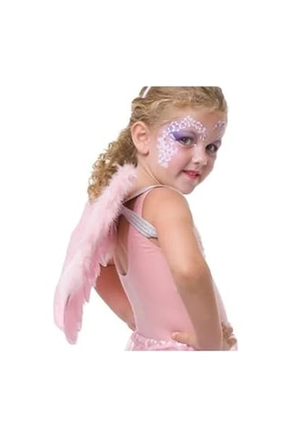 100% Turkish Design Orta Boy Pembe Melek Kanadı, 40x60 Cm Çocuklar İçin Acı Kahverengi