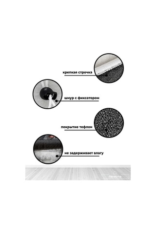 Ranelona Ürün: Teflon Örtücü - Ütü Masası Açıklama: Çok Amaçlı Teflon Ütü Masası Örtüsü Malzeme: Teflon Kullanım Siyah