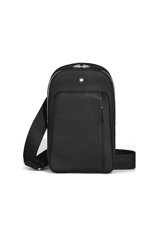 Montblanc Companion Orta Boy Vücut Çantası 222885 Siyah