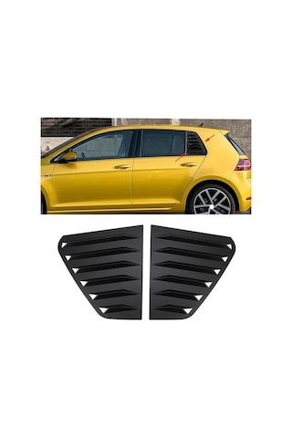 Volkswagen Golf 7 - 7.5 Uyumlu Kelebek Cam Kaplama Vizörü Parlak