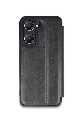 Gld-spt- Newface Vivo Y18 Kılıf Flip Cover - Siyah