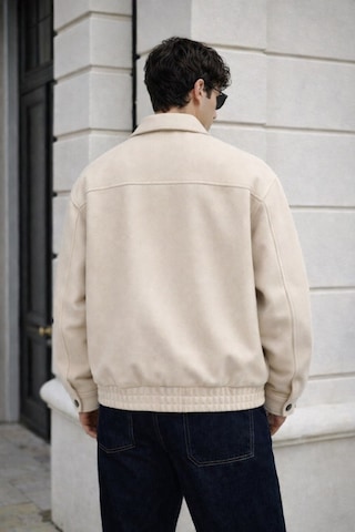 Baselco Unisex Basic Oversize Premium Kaşe Ceket Krem Kaşe