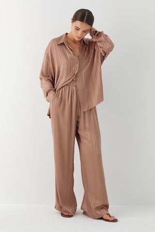 Dökümlü Oversize Takım Vizon Vizon