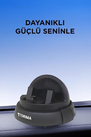 Torima JX-059 360 Derece Dönebilen Numaratörlü Güçlü Araç İçi Telefon Tutucu Siyah