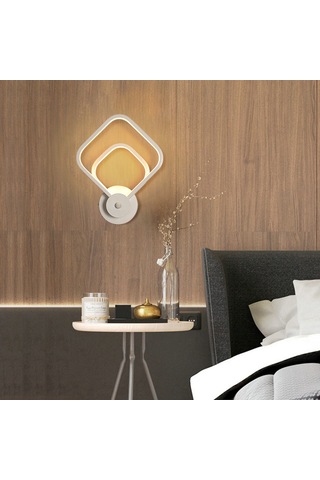 Ximistore9 Modern简约led Duvar Lambası - Yuvarlak, Beyaz Işık, Akıllı Ev/hotel Koridor/yuva Odası Için, Enerji Tasarruflu, Dayanıklı Alüminyum B003 Diğer