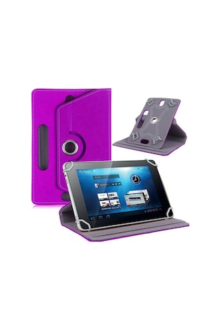 Prolysus Lenovo Uyumlu Tab E10 Tb-x104f1 10,1" Inç Kılıf Üniversal Dönerli Dönebilen Standlı Stand Olabilen Kapaklı Tablet Kılıfı