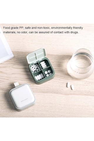 Tongxida Yeşil Taşınabilir Sones İlaç Kutusu, Küçük Saklama Paketi, Çevik Kullanım Yeşil