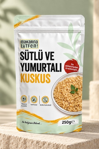 Sütlü Ve Yumurtalı Kuskus +1 Yaş - 250 Gram