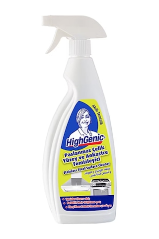 Geseus Highgenic Paslanmaz Çelik Ve Ankastre Yüzey Temizleyici, Parlatıcı, Koruyucu 750ml